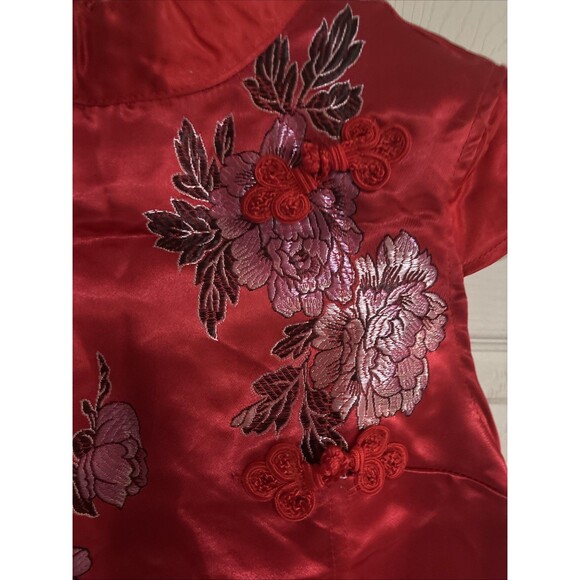 Living Fiction Studios Cheongsam , Chinese Style Dress Red, Cosplay  10-12 - Picture 4 of 5